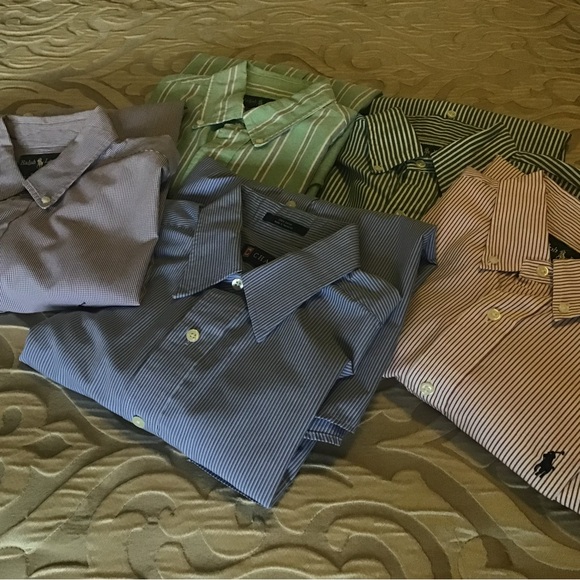 Ralph Lauren Other - 5 men’s shirts, 4 Ralph Lauren, 1 Chaps, all in very good condition, medium